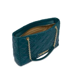 Shopping Bag Trapuntata LOVE MOSCHINO linea Quilted color Smeraldo