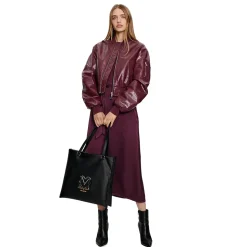 Shopping Bag Verticale LOVE MOSCHINO linea Colorful Heart Nero