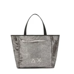 Shopping Bag XS SUN68 linea Jacqueline Glitter Argento