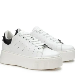 Sneakers Donna CULT Perry 4236 in Pelle Colore White - Black