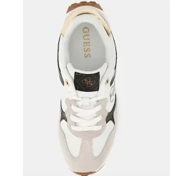 Sneakers Donna GUESS Colore White - Brown Linea Luckei