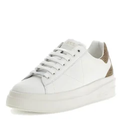 Sneakers Donna GUESS in Pelle Colore White - Beige Linea Elbina