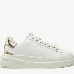 Sneakers Donna GUESS in Pelle Colore White - Gold Linea Elbina