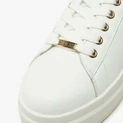Sneakers Donna GUESS in Pelle Colore White - Gold Linea Elbina