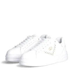 Sneakers Donna LIU JO Cleo 20 in Pelle Bianca con Borchie