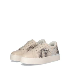 Sneakers Donna LIU JO Pretty 06 Beige con Inserti stampa Pitone