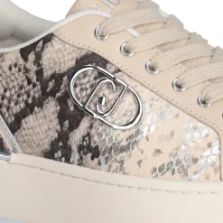 Sneakers Donna LIU JO Pretty 06 Beige con Inserti stampa Pitone