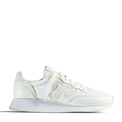 Sneakers Donna WUSHU RUYI Master M551 in Pelle e Nylon Blanc de Blanc