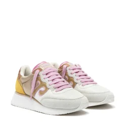 Sneakers Donna WUSHU RUYI Master Sport MS403 Wispy Clouds Blooming Pink Old Yellow e Bronze