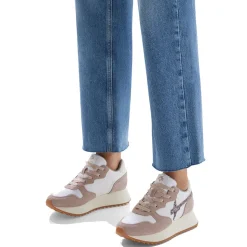 Sneakers Donna W6YZ Jet-W. in Tessuto Tecnico e Suede Shadow Grey e White