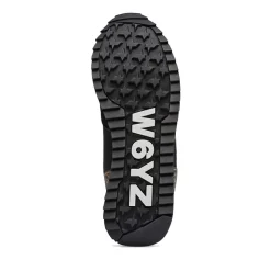 Sneakers Donna W6YZ Jet-W. in Tessuto Tecnico e Suede con Inserti Animalier colore Black Platinum