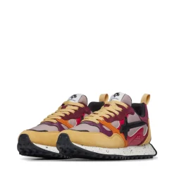 Sneakers Donna W6YZ Loop-W. in Tessuto Tecnico Suede e Pelle colore Fire Cipria Burgundy