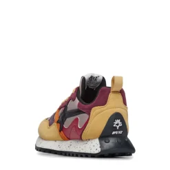 Sneakers Donna W6YZ Loop-W. in Tessuto Tecnico Suede e Pelle colore Fire Cipria Burgundy