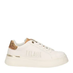 Sneakers Platform 1A Classe Alviero Martini Bianco con Inserti Beige Geo 2136
