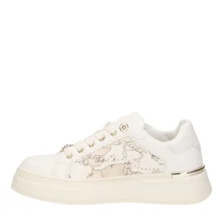 Sneakers Platform 1A Classe Alviero Martini White con Inserti Milk Geo 2134