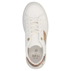 Sneakers Platform 1A Classe Alviero Martini Bianco con Inserti Beige Geo 2139