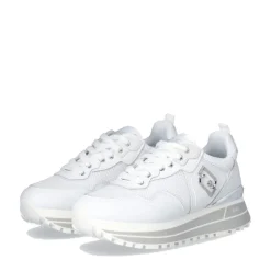 Sneakers Platform Donna LIU JO Maxi Wonder 01 in Pelle e Mesh White