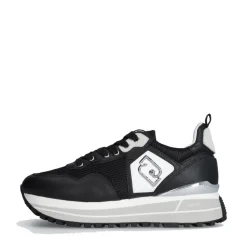 Sneakers Platform Donna LIU JO Maxi Wonder 01 in Pelle e Mesh Black