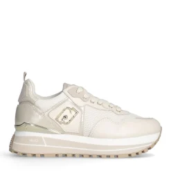 Sneakers Platform Donna LIU JO Maxi Wonder 01 in Pelle e Mesh Ivory