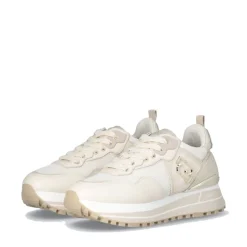 Sneakers Platform Donna LIU JO Maxi Wonder 01 in Pelle e Mesh Ivory