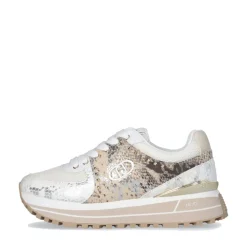 Sneakers Platform Donna LIU JO Maxi Wonder 87 in Pelle e Mesh stampa Pitone