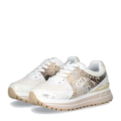 Sneakers Platform Donna LIU JO Maxi Wonder 87 in Pelle e Mesh stampa Pitone