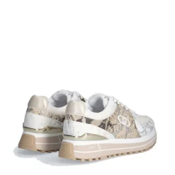 Sneakers Platform Donna LIU JO Maxi Wonder 87 in Pelle e Mesh stampa Pitone