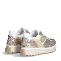 Sneakers Platform Donna LIU JO Maxi Wonder 73 Full Glitter e Inserti in Lurex Gold