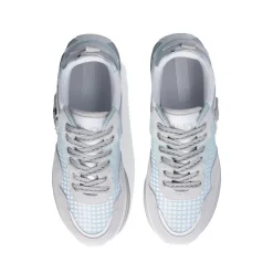 Sneakers Platform Donna LIU JO Maxi Wonder 73 in Suede e Mesh Purity e Water