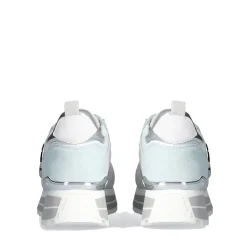 Sneakers Platform Donna LIU JO Maxi Wonder 73 in Suede e Mesh Purity e Water