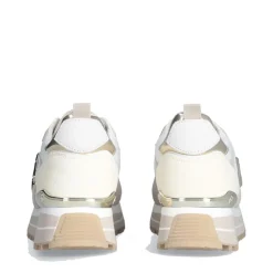 Sneakers Platform Donna LIU JO Maxi Wonder 73 in Suede e Mesh Sand e Yellow