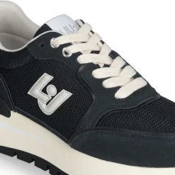 Sneakers Platform LIU JO Amazing 25 in Suede e Brighty Mesh Off Black