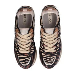 Sneakers Platform LIU JO Maxi Wonder 01 in Pelle Effetto Pony Animalier Multicolor