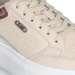 Sneakers Platform LIU JO Babol 03 in Shiny Mesh Beige