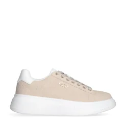 Sneakers Platform LIU JO Babol 01 Beige con Logo Embossed All Over