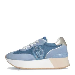 Sneakers Platform LIU JO Dreamy 02 in Denim e Suede color Denim