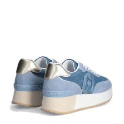 Sneakers Platform LIU JO Dreamy 02 in Denim e Suede color Denim