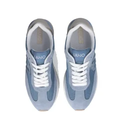 Sneakers Platform LIU JO Dreamy 02 in Denim e Suede color Denim
