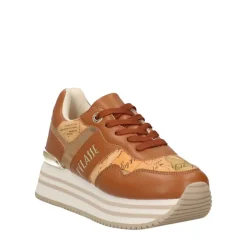 Sneakers Running 1A Classe Alviero Martini Color Cuoio e Inserti Geo Beige 2157