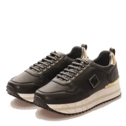 Sneakers Running PATRIZIA PEPE Girl linea Micro Running colore Nero e Platino