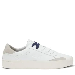 Sneakers Uomo Sun68 Street Leather in Pelle Bianca