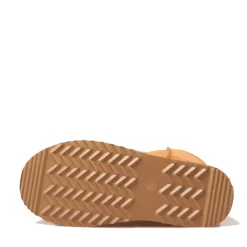 Stivaletti Imbottiti Midi Platform S by MASSIMO SANTINI linea Polly in Velour color Cammello