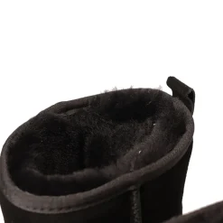 Stivaletti Imbottiti Midi Platform S by MASSIMO SANTINI linea Polly in Velour Nero