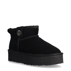 Stivaletti Platform Imbottiti PATRIZIA PEPE Girl linea Flygg in Pelle Scamosciata Nera