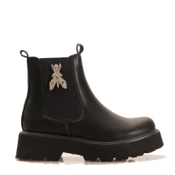 Stivaletto PATRIZIA PEPE Girl linea Light Fly in Eco Vitello Nero con Logo