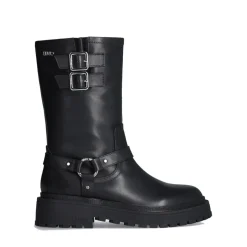 Stivali Donna LIU JO Rumi 26 Biker Boots in Pelle Nera