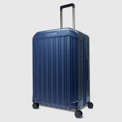 Trolley medio 69cm PIQUADRO Espandibile Rigido 4 Ruote Blu BV6393PQL