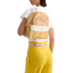 Zaino Donna 1A Classe Alviero Martini linea Heritage Geo colore Geo Classic e Avorio LC18