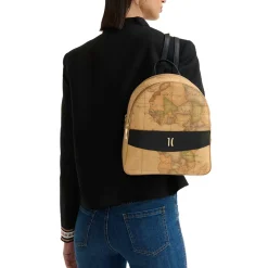 Zaino Donna 1A Classe Alviero Martini linea Heritage Geo colore Geo Classic e Nero LC18