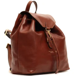 Zaino Donna con Pattina THE BRIDGE in Pelle Marrone linea Basic